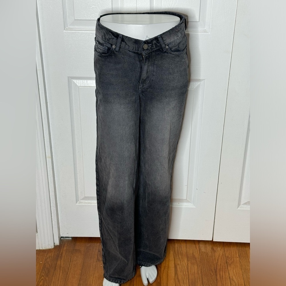 BDG Urban Outfitters Dipped V Wide Leg Jeans Women's Size 27 Gray